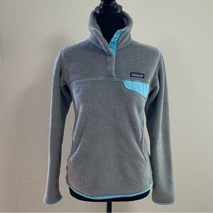 Patagonia Sweater Women’s Size XS Gray Worn Wear® Re-Tool Snap-T® Pullover